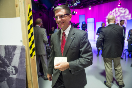 UNITED STATES - OCTOBER 11: Rep. Joe Heck, R-Nev., leaves the set following his debate with Nevada State Assembly Speaker John Oceguera at Vegas PBS for Nevada's 3rd Congressional district race on Thursday, Oct. 11, 2012. (Photo By Bill Clark/CQ Roll Call)