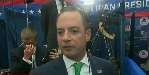Reince Priebus, Chairman of the Republican National Committee, in an interview during the 3rd GOP Presidential Debate.