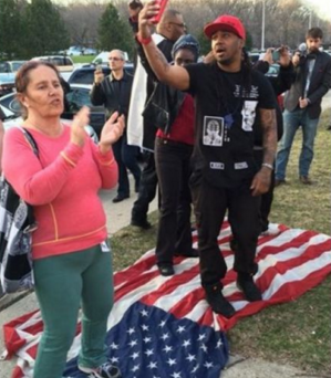 [Image: Protesters-stomp-on-US-flag-in-Trump-rally.png]
