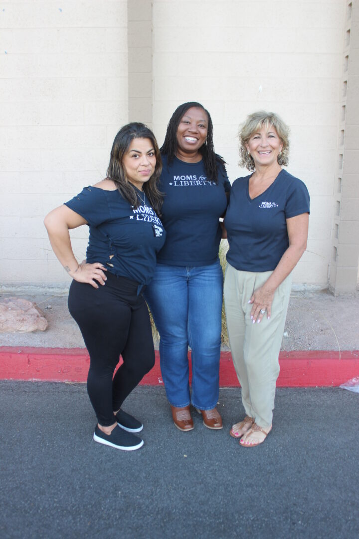 Members of Moms for Liberty after the Sep. 11 CCSD Board Meeting